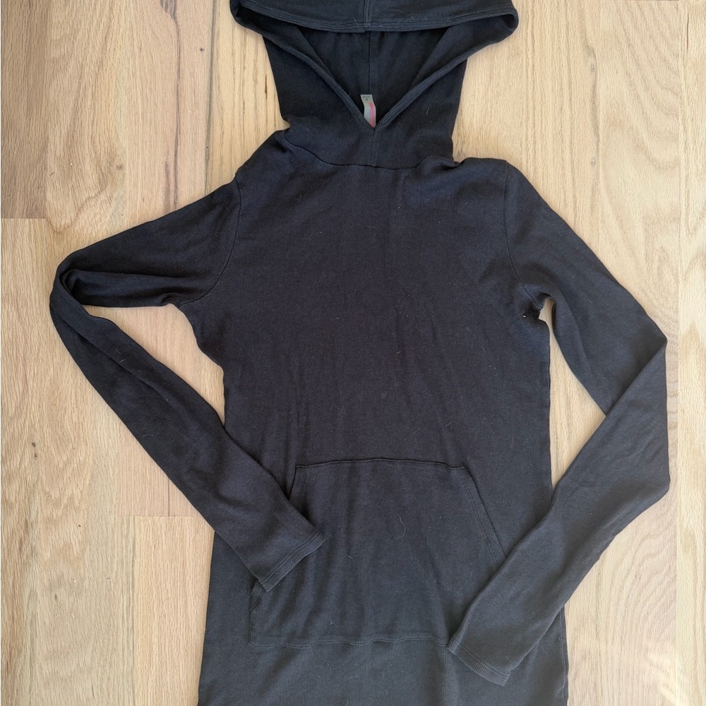 Commando Black Hooded long sleeve M